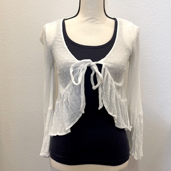 American Eagle Outfitters Tie-Front Blouse - Picture 1 of 4